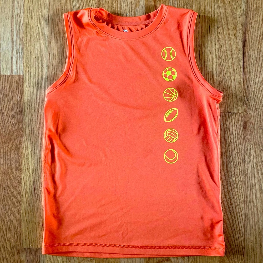 All in Motion orange athletic tank top